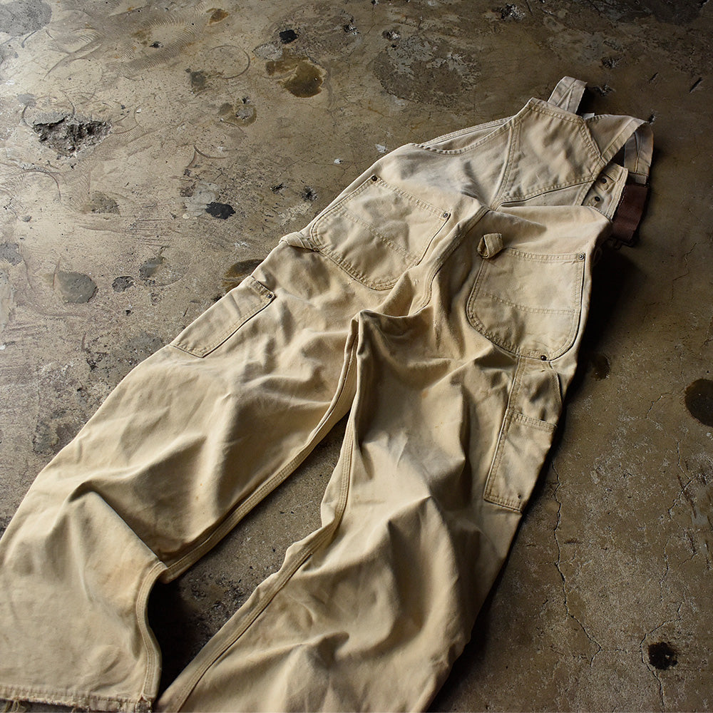 80's ダメージ! Carhartt ダブルニー ダック オーバーオール 100years 230920