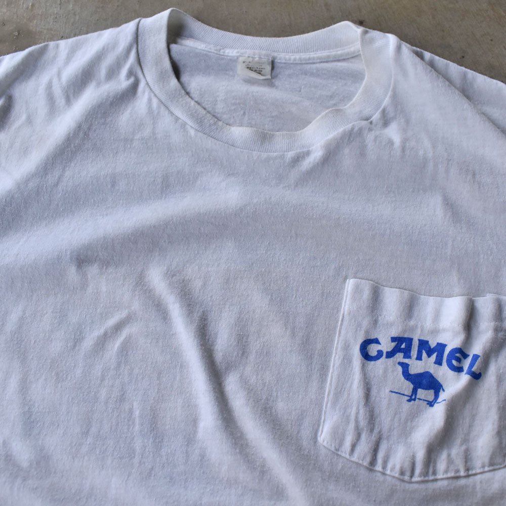 90’s CAMEL "A PACK OF CAMELS" ポケットTシャツ USA製 240321