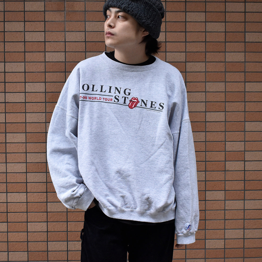 90's big size! The Rolling Stones “1997-98 WORLD TOUR” スウェット 240325H