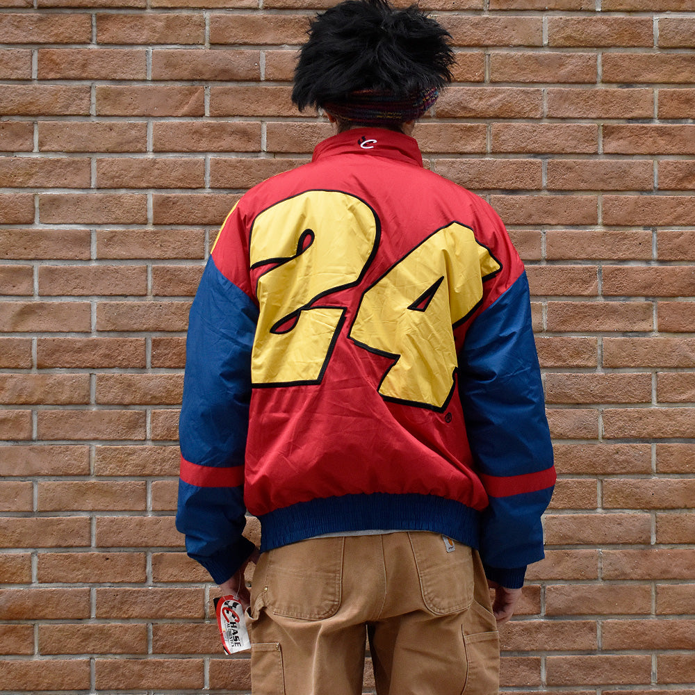 Y2K デッドストック CHASE AUTHENTICS 中綿入り ナイロン レーシングジャケット 250116