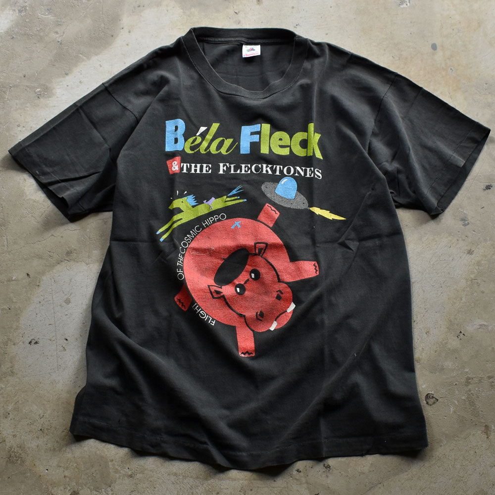 80’s Béla Fleck ＆ THE FLECKTONES “FLIGHT OF THE COSMIC HIPPO” バンド Tシャツ  230923