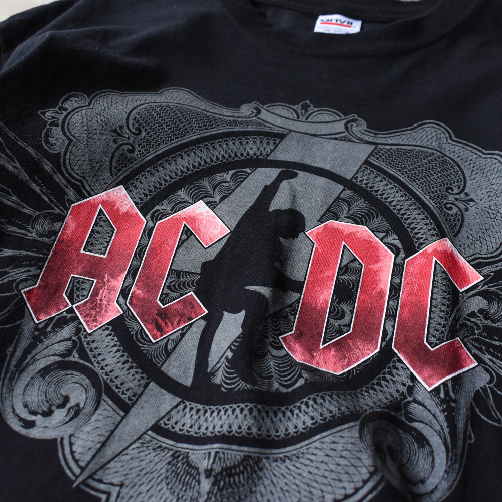 Y2K AC/DC "Black Ice Tour 08/09" ロック Tシャツ 250708