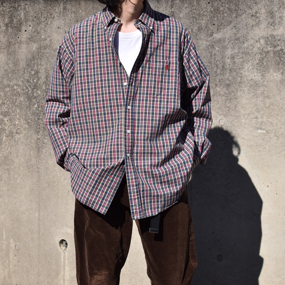 90's Ralph Lauren “BLAKE” チェック ボタンダウンシャツ 240327 S2060