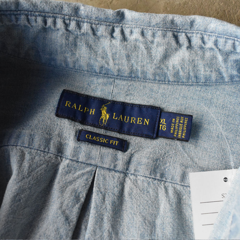 Ralph Lauren “CLASSIC FIT” ボタンダウン シャンブレーシャツ 240507 S2098