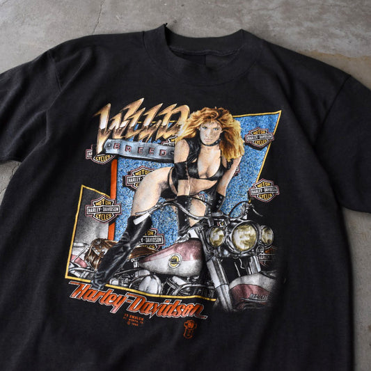 80’s Harley-Davidson 3D Emblem “WILD BREED” ハーレーTシャツ 251202H