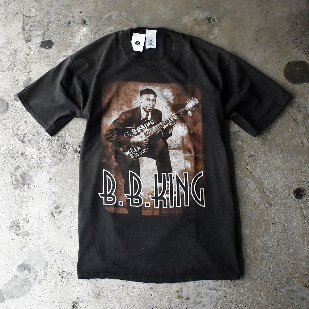 BB king , King of the Blues 1993 Tシャツ XL 90s USA製 BB KING KING OF THE BLUES WORLDWIDE ギター 地球