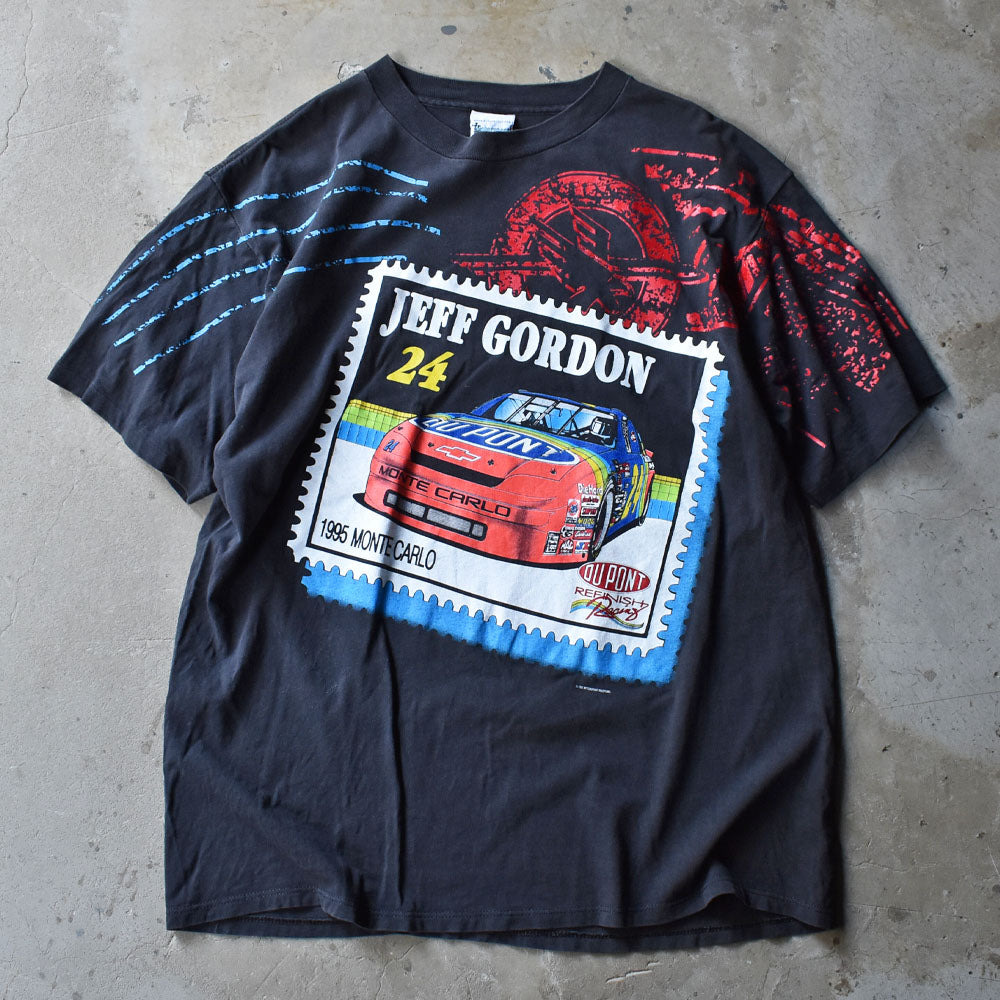 90’s NASCAR “Jeff Gordon/ジェフ・ゴードン #24” AOP! レーシング Tシャツ USA製 240919