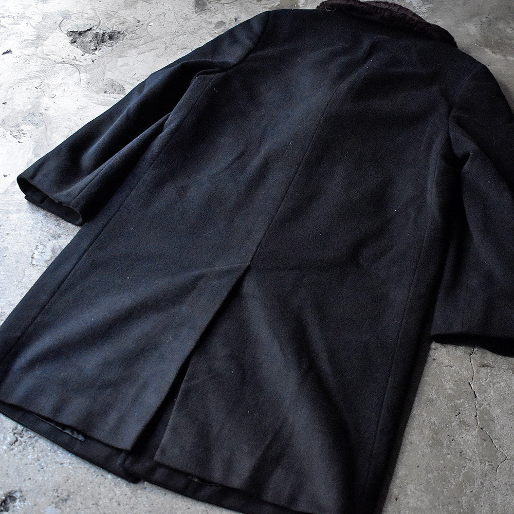 50's~ cortefiel ギャングコート ブラック! 240106