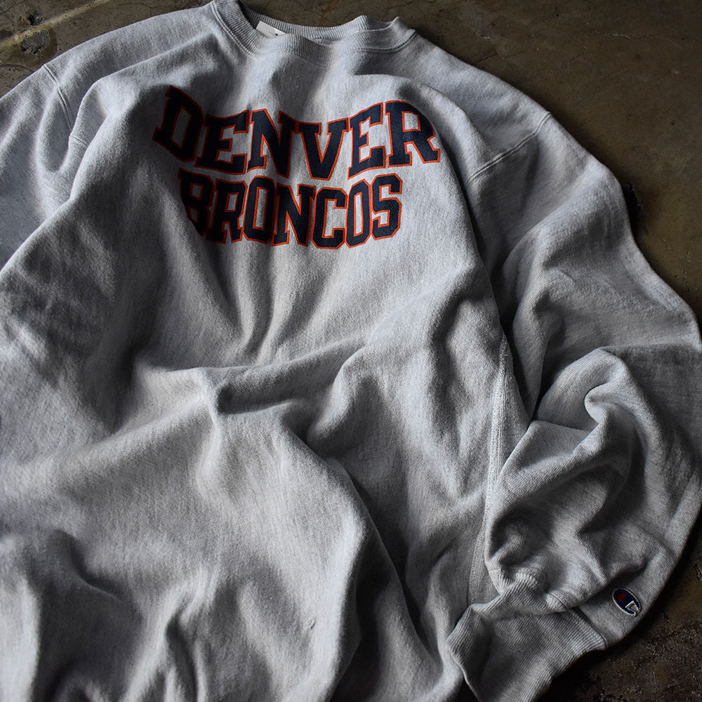 90's Champion "NFL Denver Broncos" リバースウィーブ スウェット 230903H