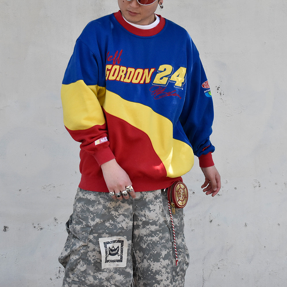 Y2K CHASE authentics “Jeff GORDON 24”Racing スウェット マルチカラー! 250515H