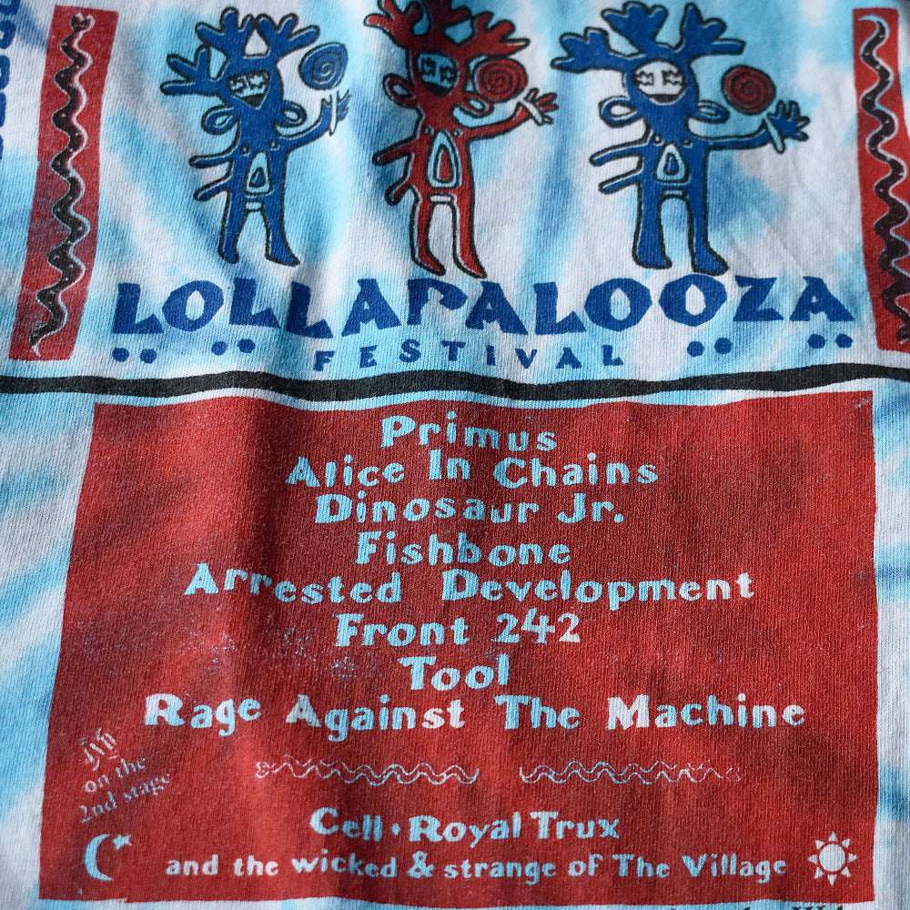90's Lollapalooza “Lollapalooza 1993” タイダイ フェス ロック Tシャツ 240703H