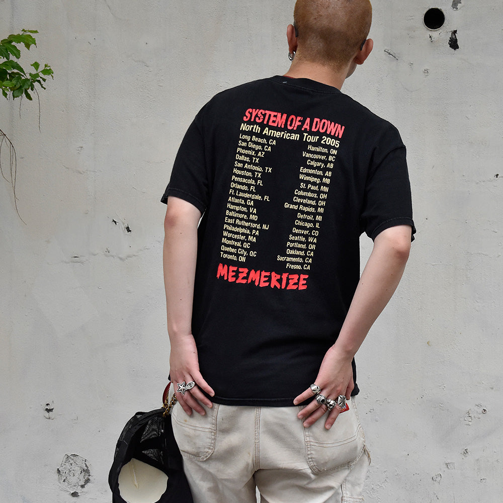 Y2K System of a Down “Mezmerize” Tour Tシャツ 250628H