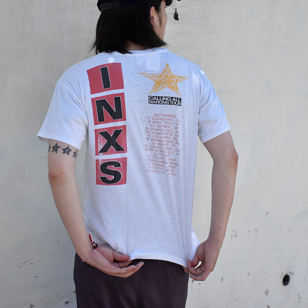 80's INXS “Calling All Nations” Tour Tシャツ 240625H