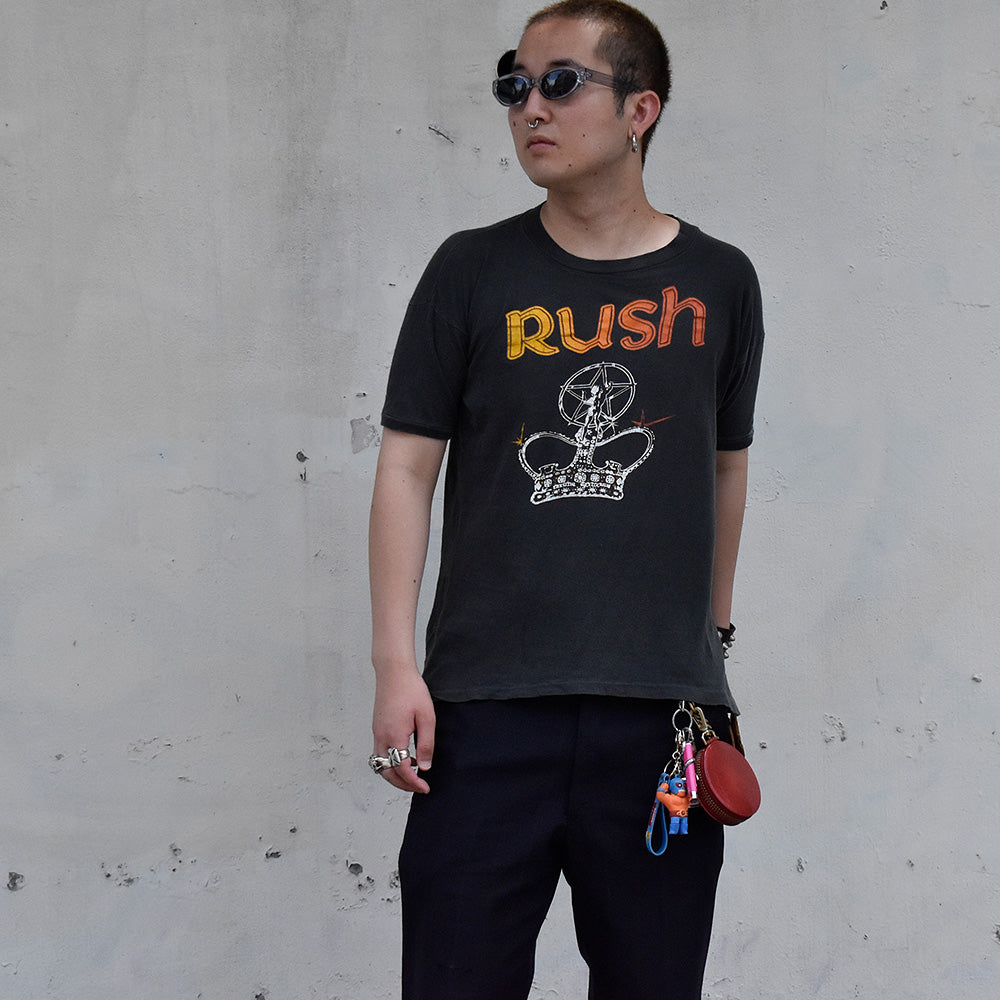 70's Rush “A Farewell to Kings” World Tour 1977-1978 ロック Tシャツ 250720H