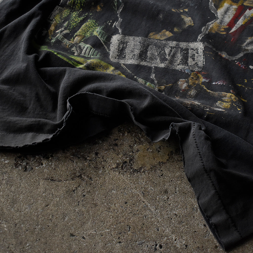 90's ダメージ! Tesla "Psychotic Supper Tour 1992" ロック Tシャツ 230901H