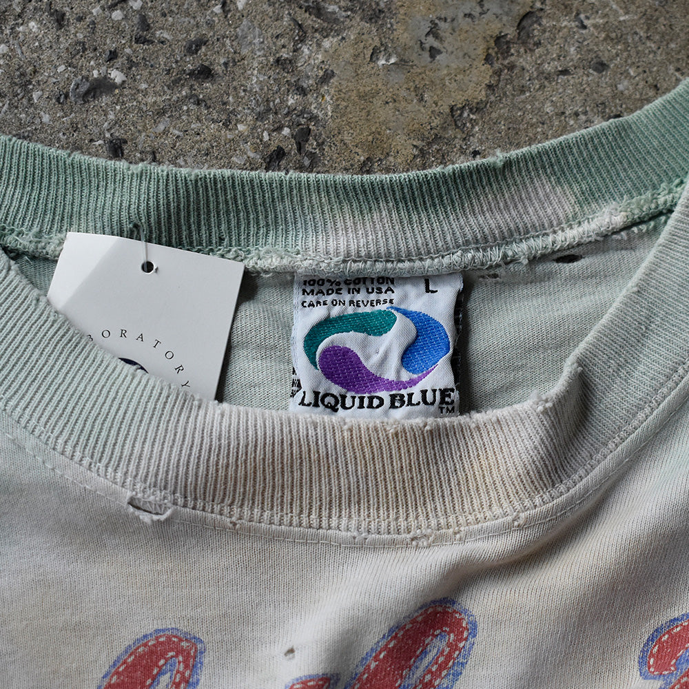 90's LIQUID BLUE / Grateful Dead "Steal Your Base” タイダイ ロック Tシャツ 240620H