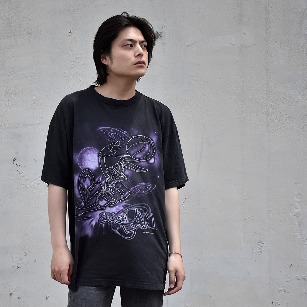90's Space Jam “Bugs Bunny” 海外アニメ キャラ ムービー Tシャツ 240509H