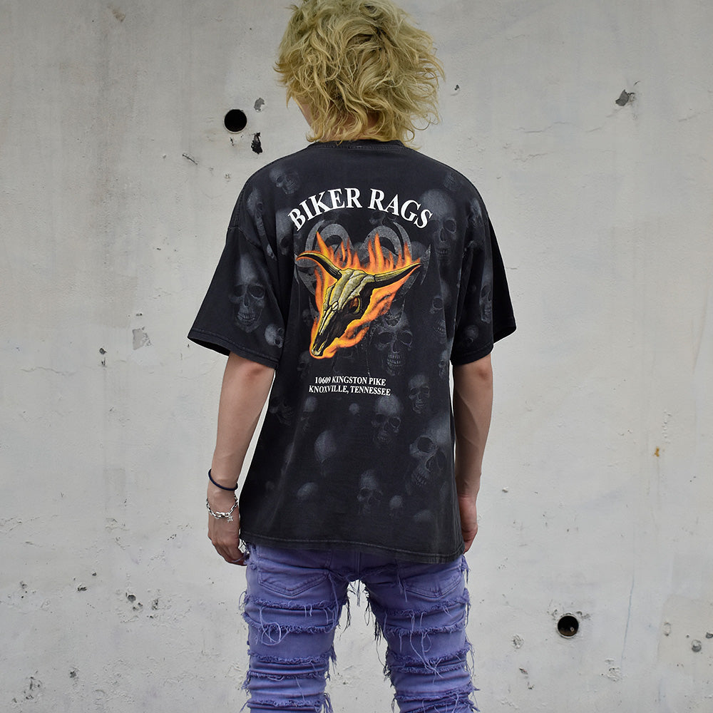 90's~ AOP! “Brothers in The Wind” Sukll Bike Tシャツ 250616H