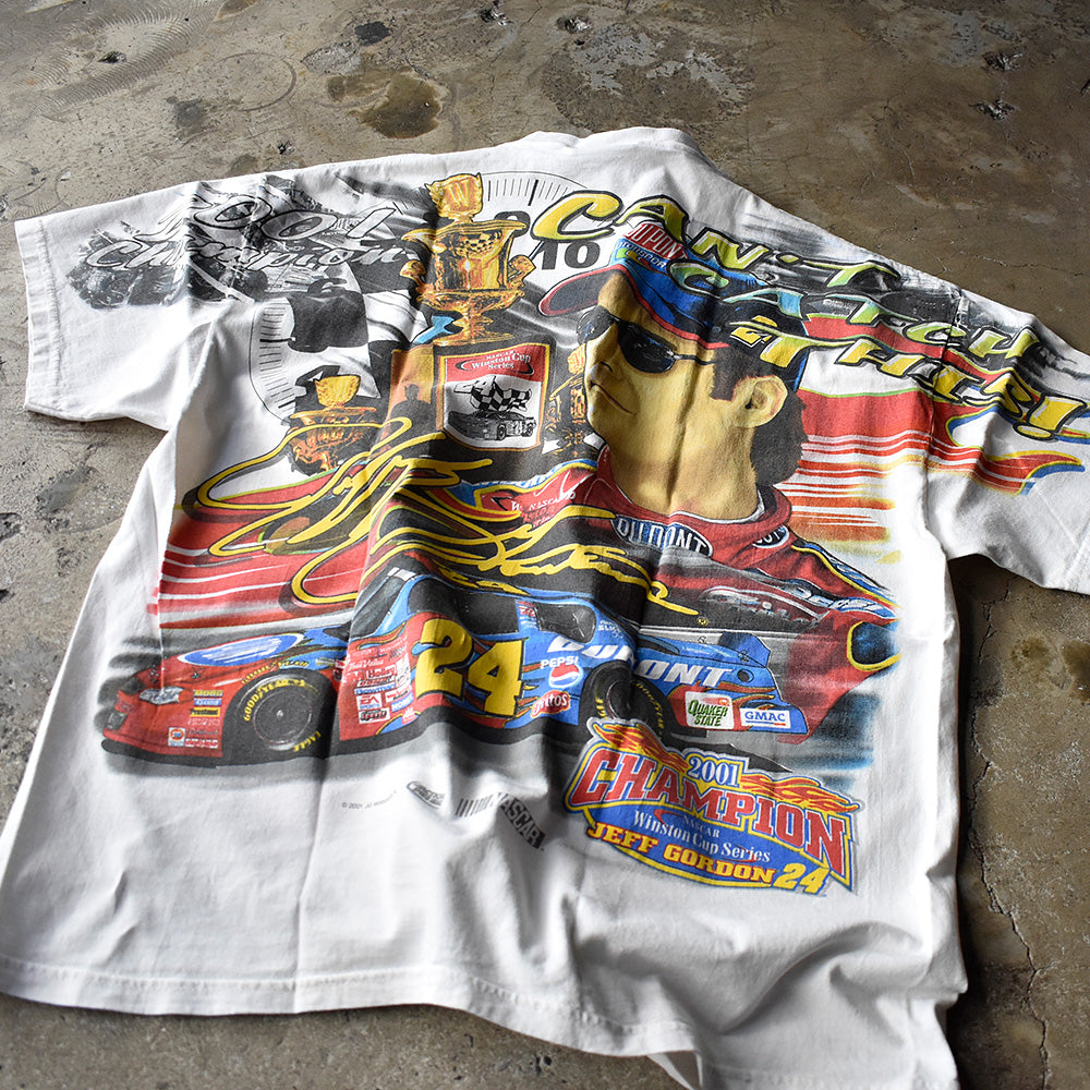 Y2K CHASE authentics “Jeff Gordon #24” AOP! レーシング Tシャツ 240324H