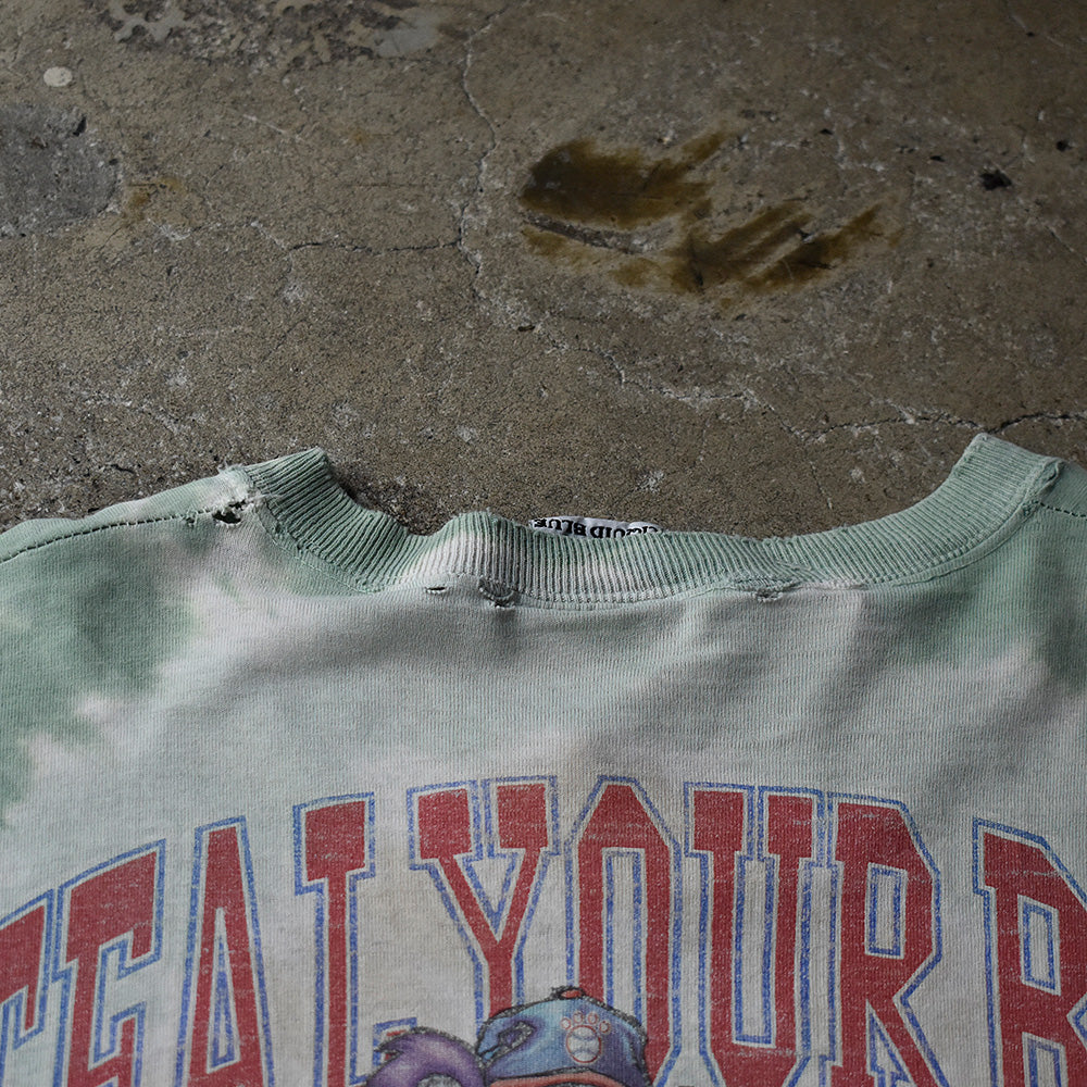 90's LIQUID BLUE / Grateful Dead "Steal Your Base” タイダイ ロック Tシャツ 240620H