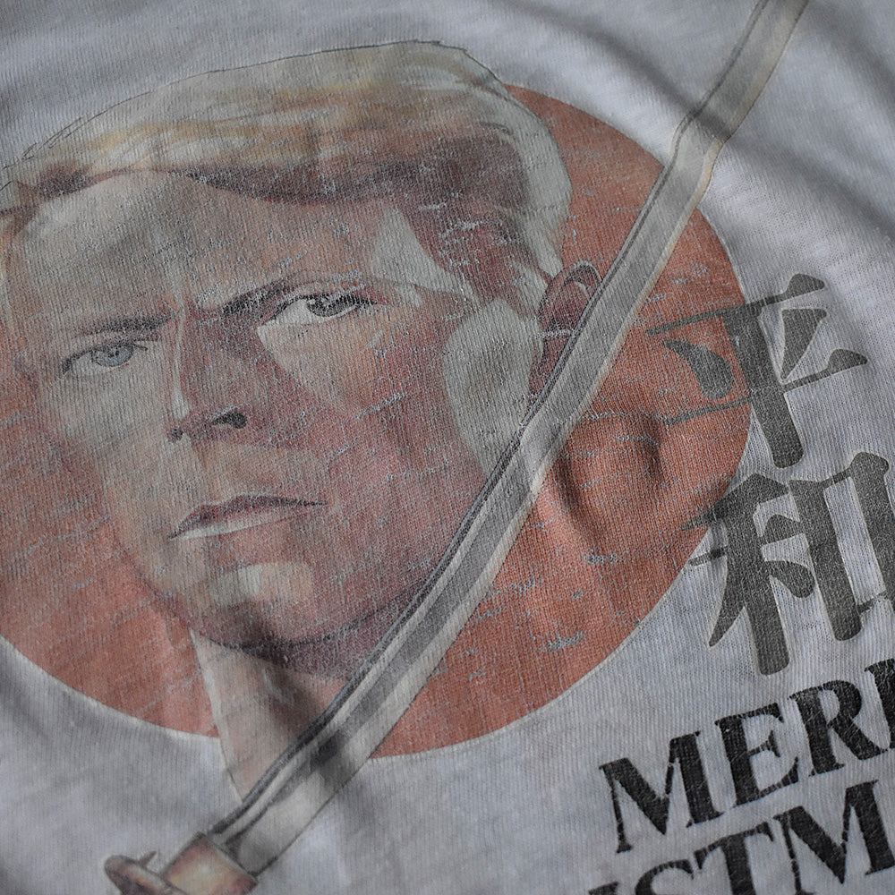 80's “Merry Christmas Mr. Lawrence“ David Bowie 平和/PEACE ムービー Tシャツ 250810HT62