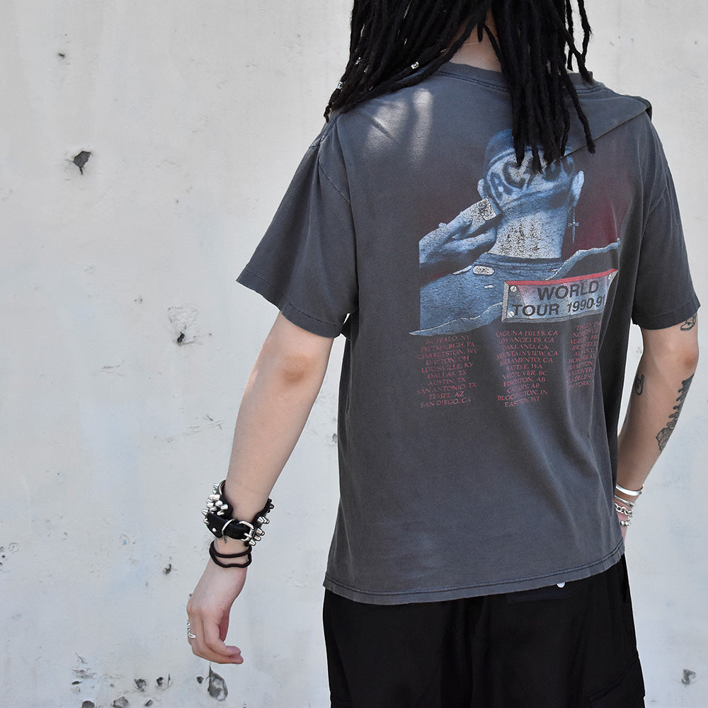 90's ダメージ! AC/DC “The Razors Edge” World Tour Tシャツ 240613H