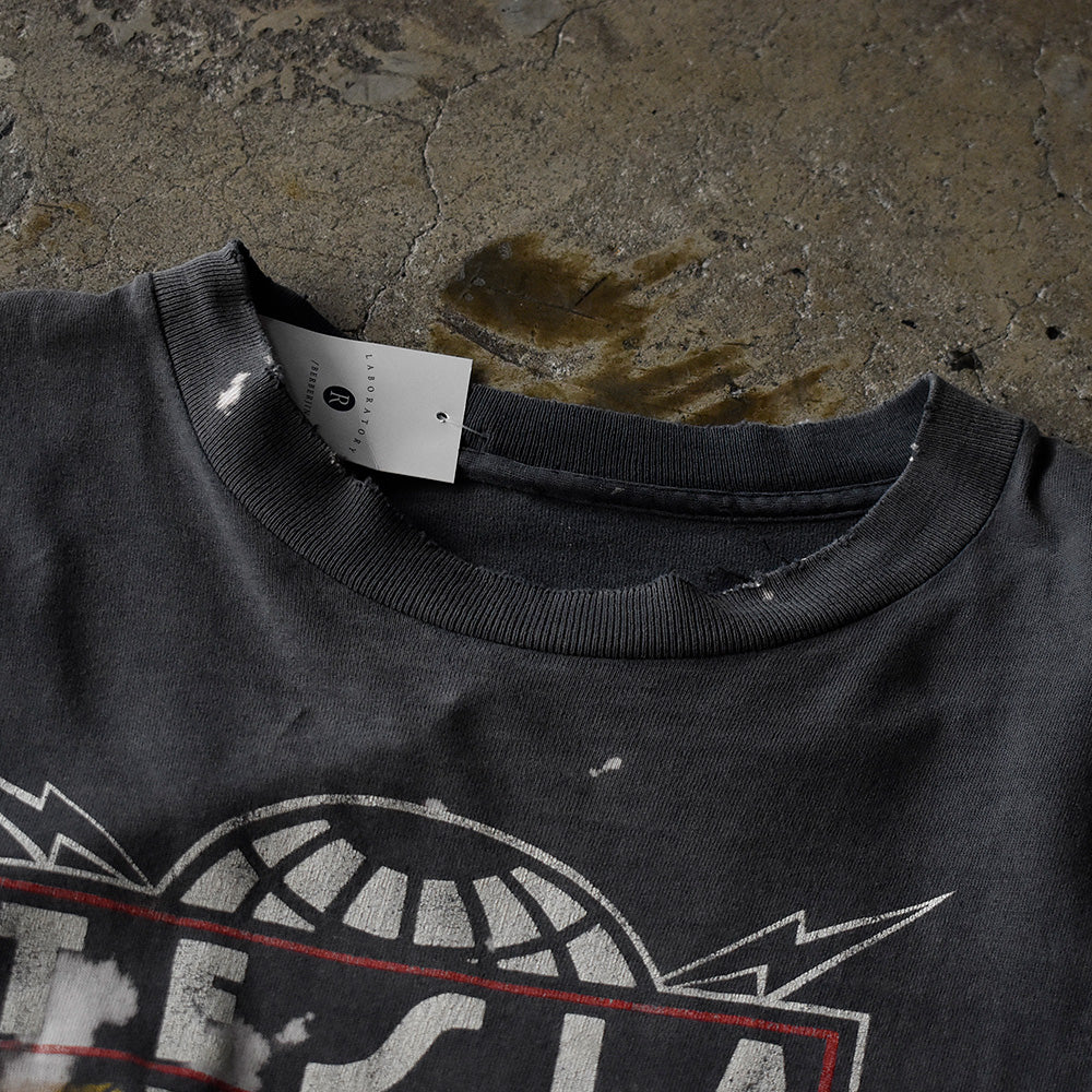90's ダメージ! Tesla "Psychotic Supper Tour 1992" ロック Tシャツ 230901H