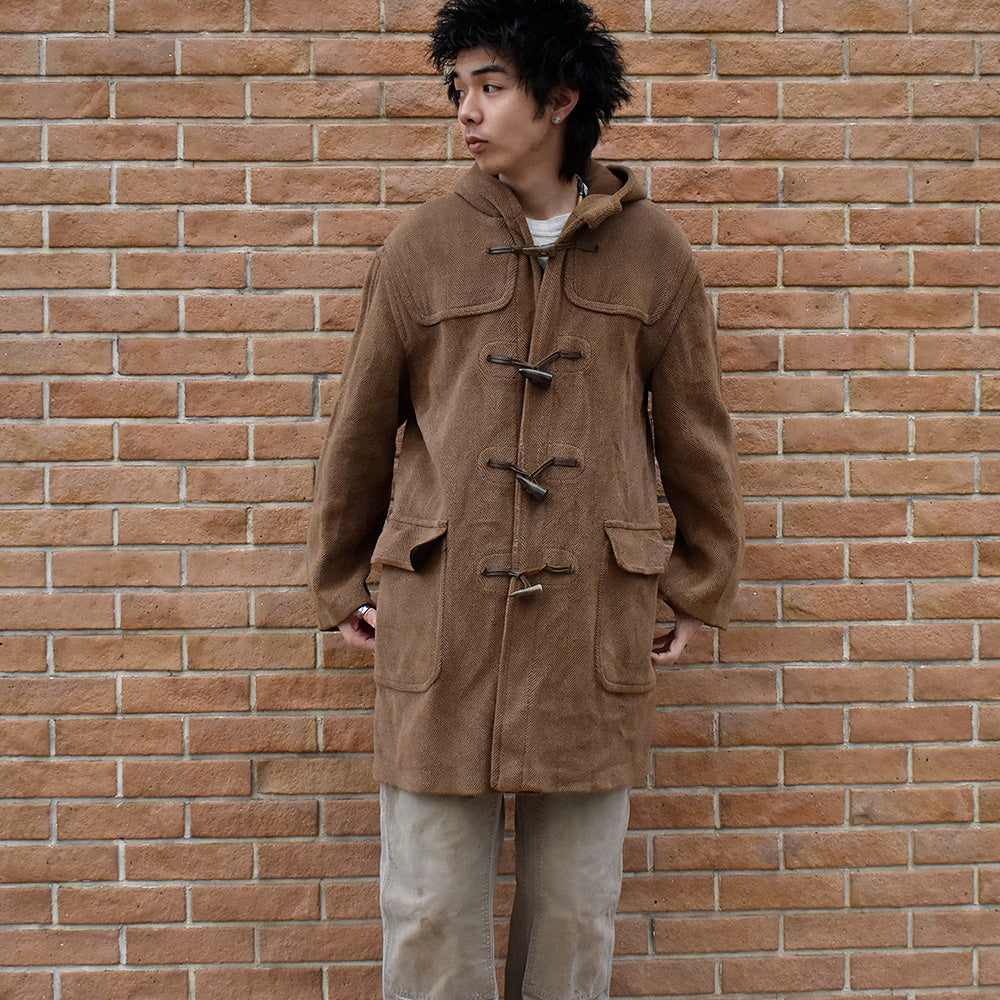 90's GLOVERALL ヘリンボーン ダッフルコート イングランド製 250123