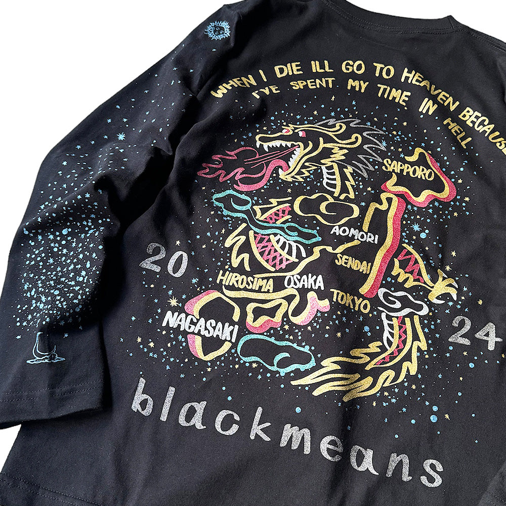 blackmeans “Year of the dragon” ロングスリーブTシャツ 945-78TT99-1 240110H