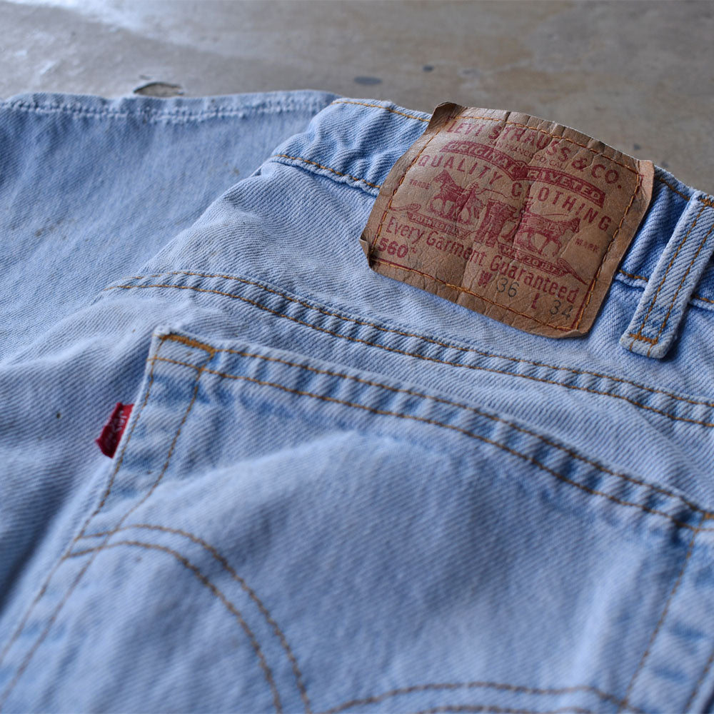 90’s LEVIS  560  LOOSE FIT TAPERED USA製裾幅１９cm