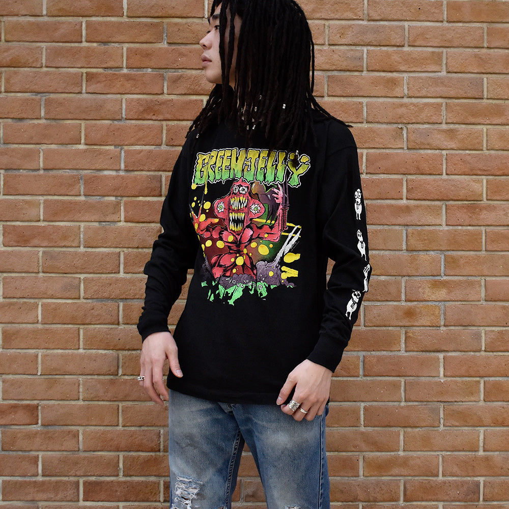 90’s Green Jellÿ “Cereal Killer Soundtrack” ロングスリーブTシャツ 240417H