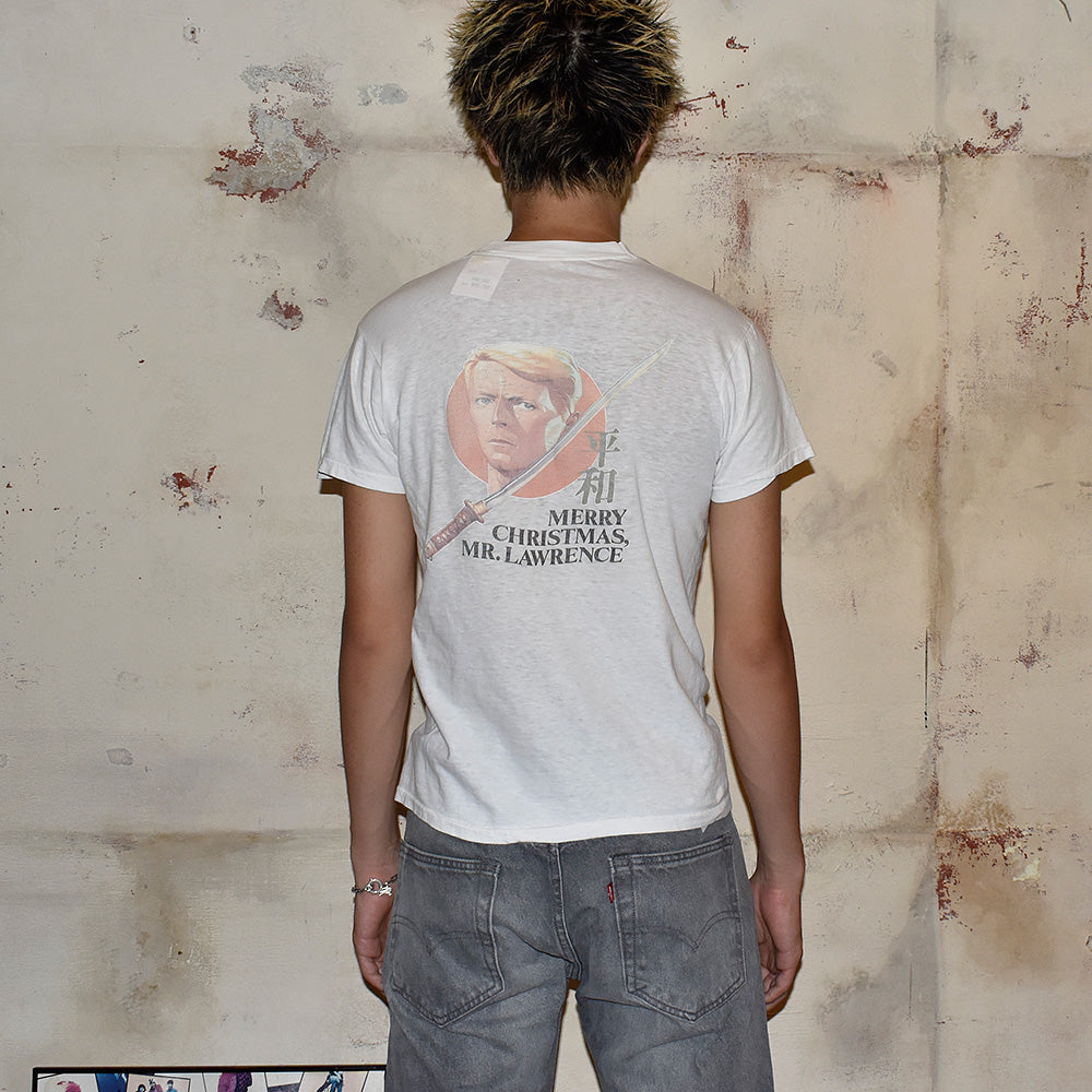 80's “Merry Christmas Mr. Lawrence“ David Bowie 平和/PEACE ムービー Tシャツ 250810HT62