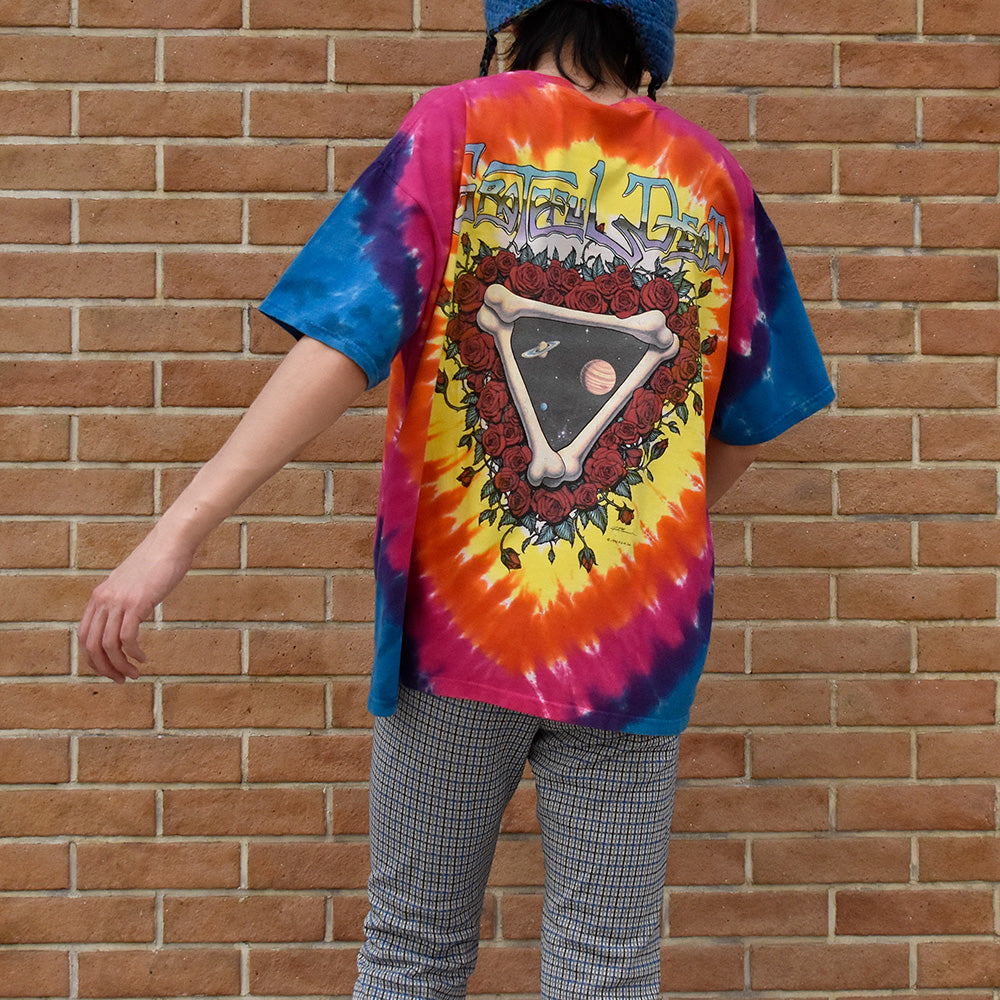 90’s~ LIQUID BLUE Grateful Dead “Space Your Face” タイダイTシャツ 250327H