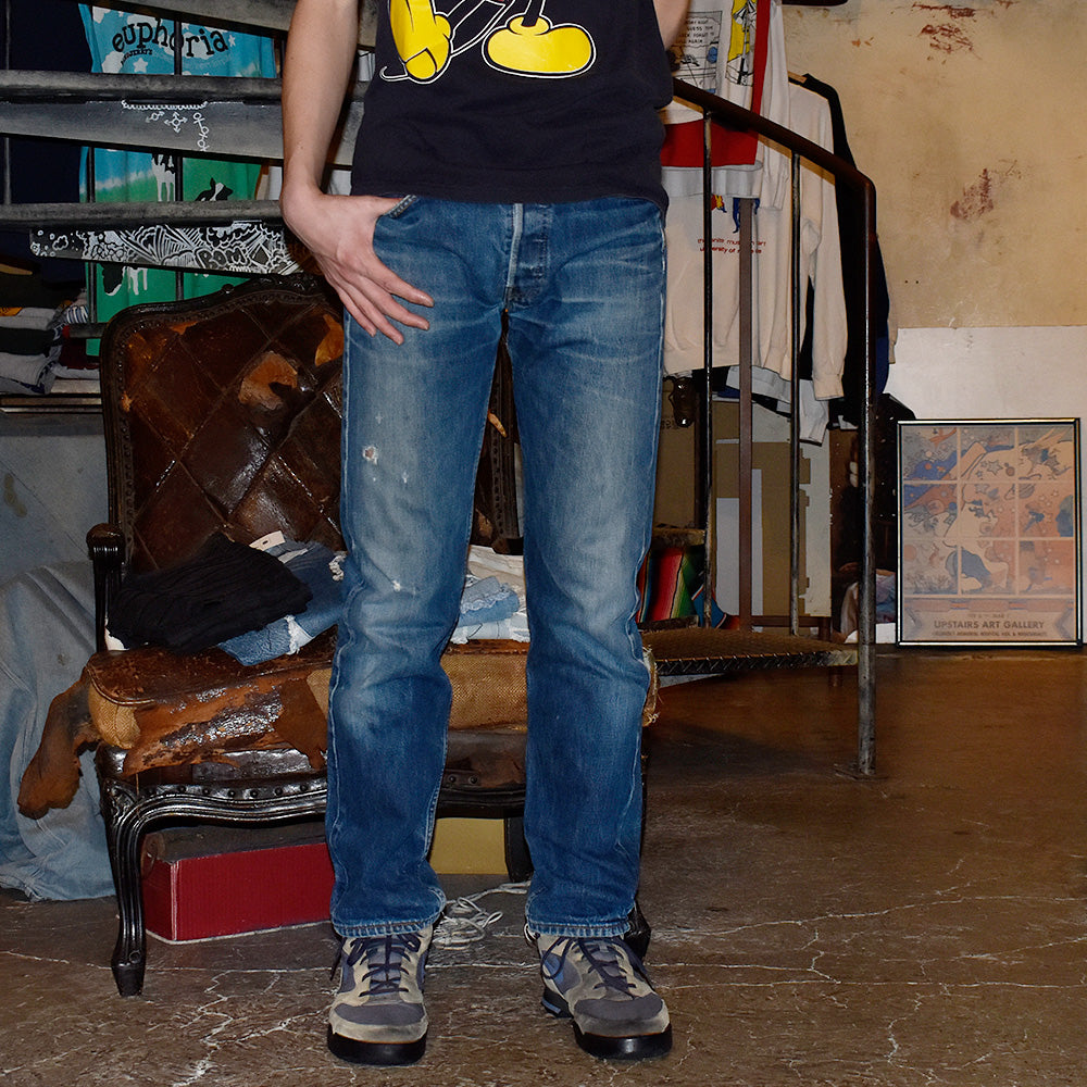 Y2K Levi's 501 ヒゲ デニムパンツ 250403H
