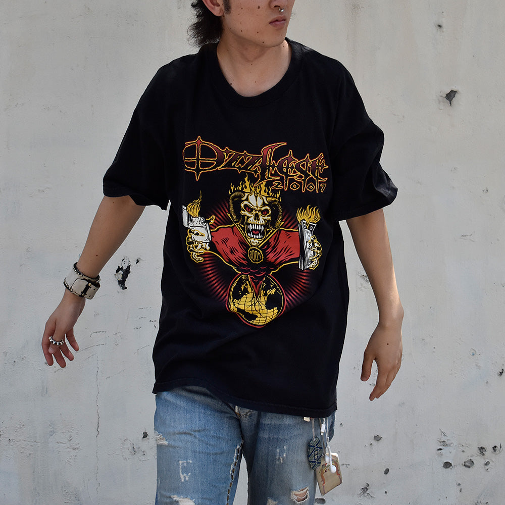 Y2K Ozzy Osbourne "Ozzfest 2007" フェス ロック Tシャツ 230725H