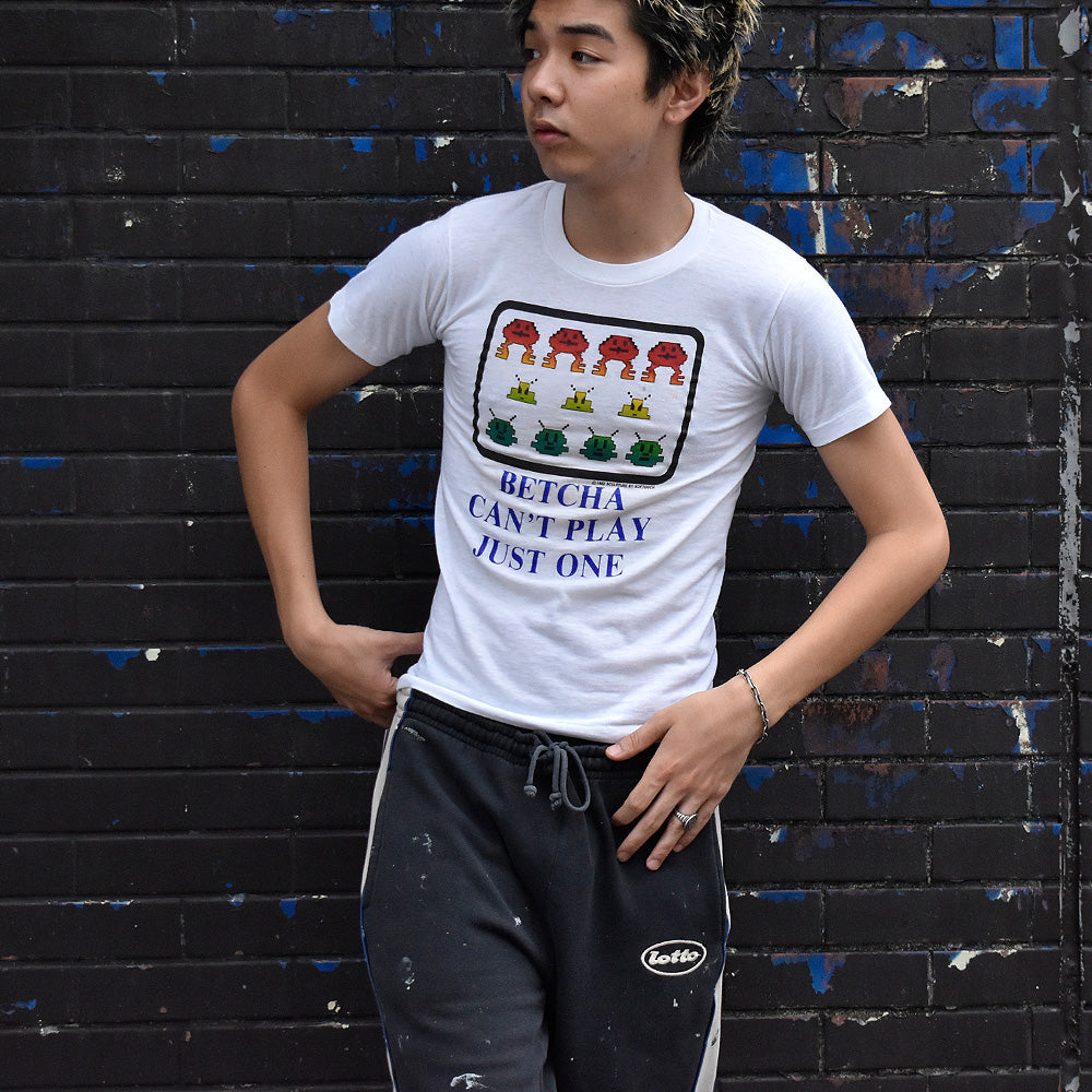 80's “Betcha Can't Play Just One” ゲーム Tシャツ USA製 250813H
