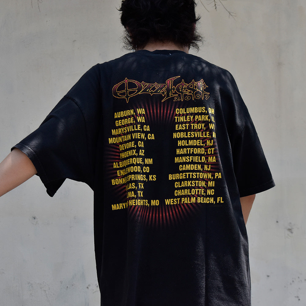Y2K Ozzy Osbourne "Ozzfest 2007" フェス ロック Tシャツ 230725H