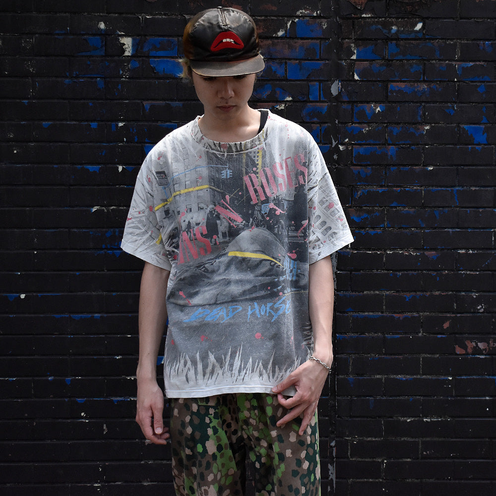 90's AOP! GUNS N' ROSES “DEAD HORSE” Tシャツ 250621H