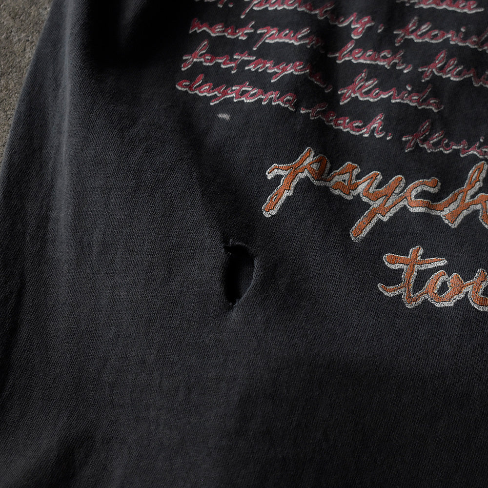 90's ダメージ! Tesla "Psychotic Supper Tour 1992" ロック Tシャツ 230901H