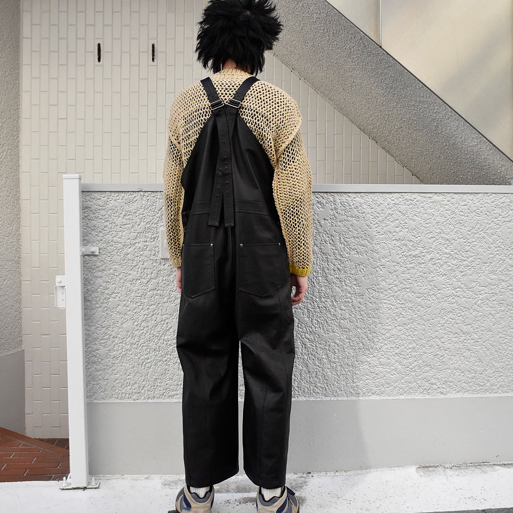 blackmeans レザーオーバーオール 945-79TP221-1 250219H