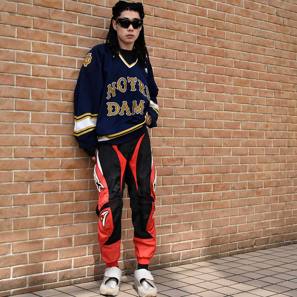 Y2K デッドストック adidas Notre Dame ホッケーシャツ 240318H