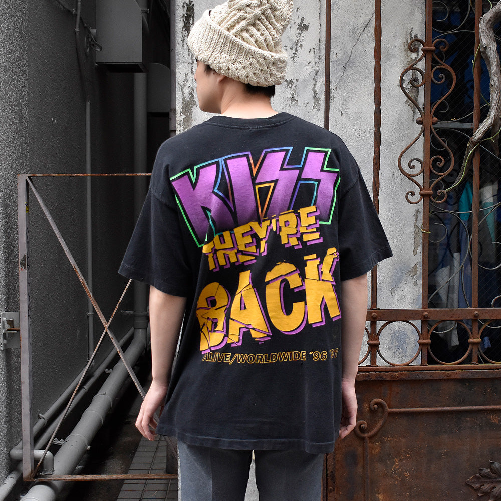 90's KISS “THEY'RE BACK Alive/Worldwide '96 '97” Tour Tシャツ 250412H