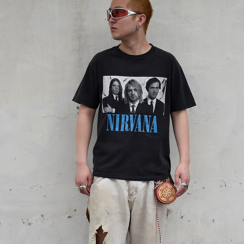 Y2K NIRVANA “With The Lights Out” フォトTシャツ 250410H
