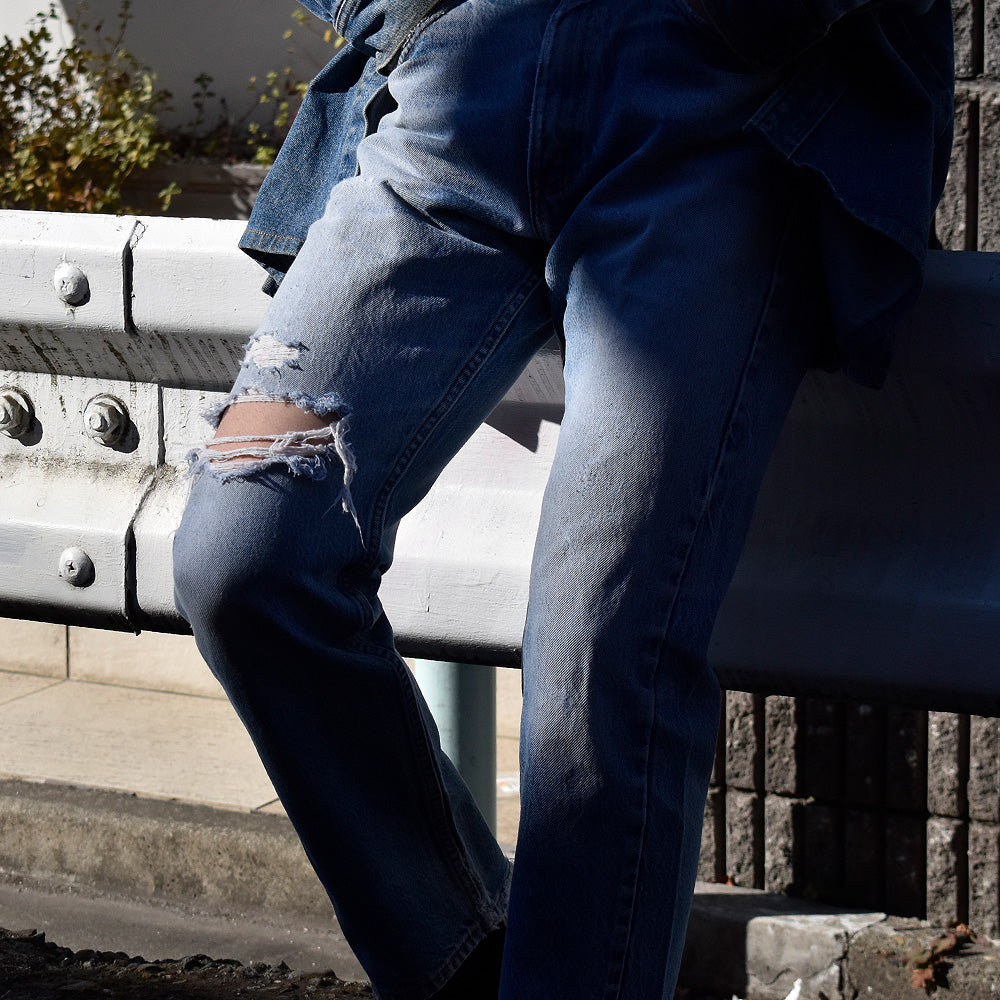 90's ダメージ! Levi's 505 デニムパンツ USA製 231204H