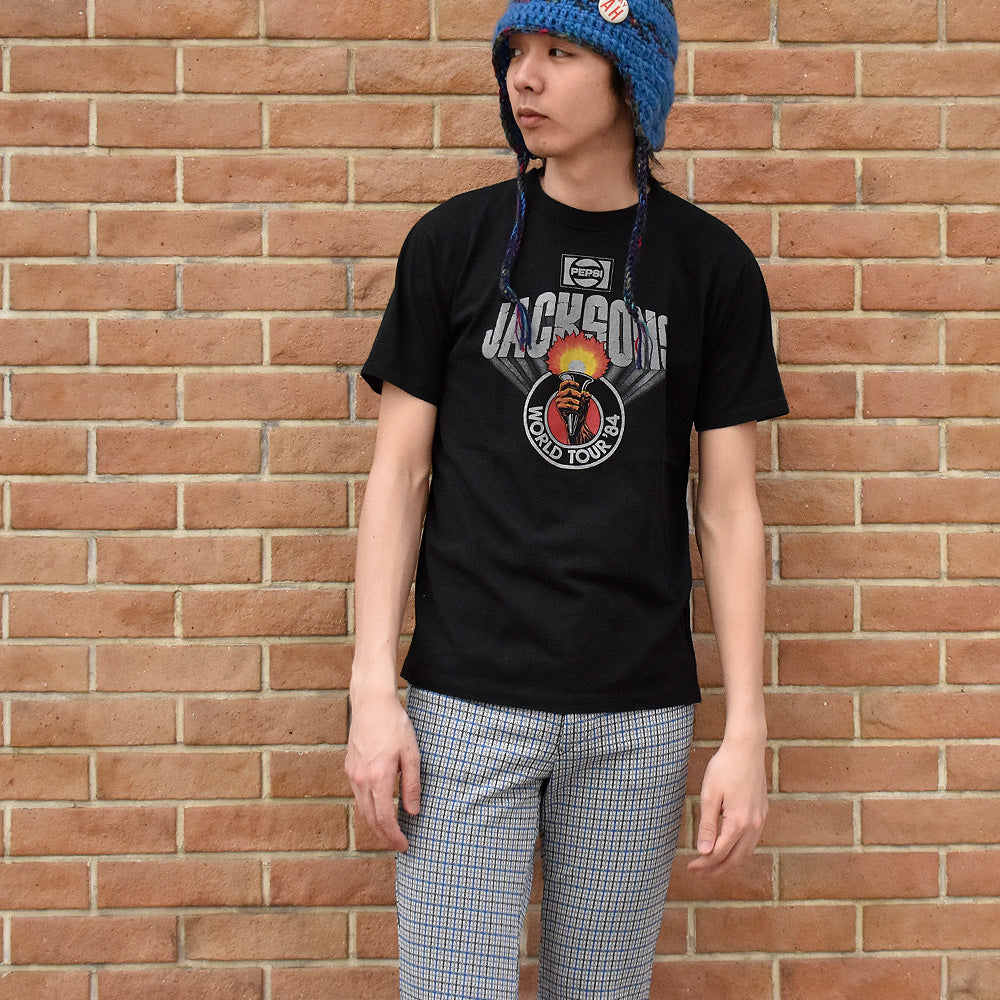 80's The Jacksons “WORLD TOUR '84“ Tシャツ 250327HYY
