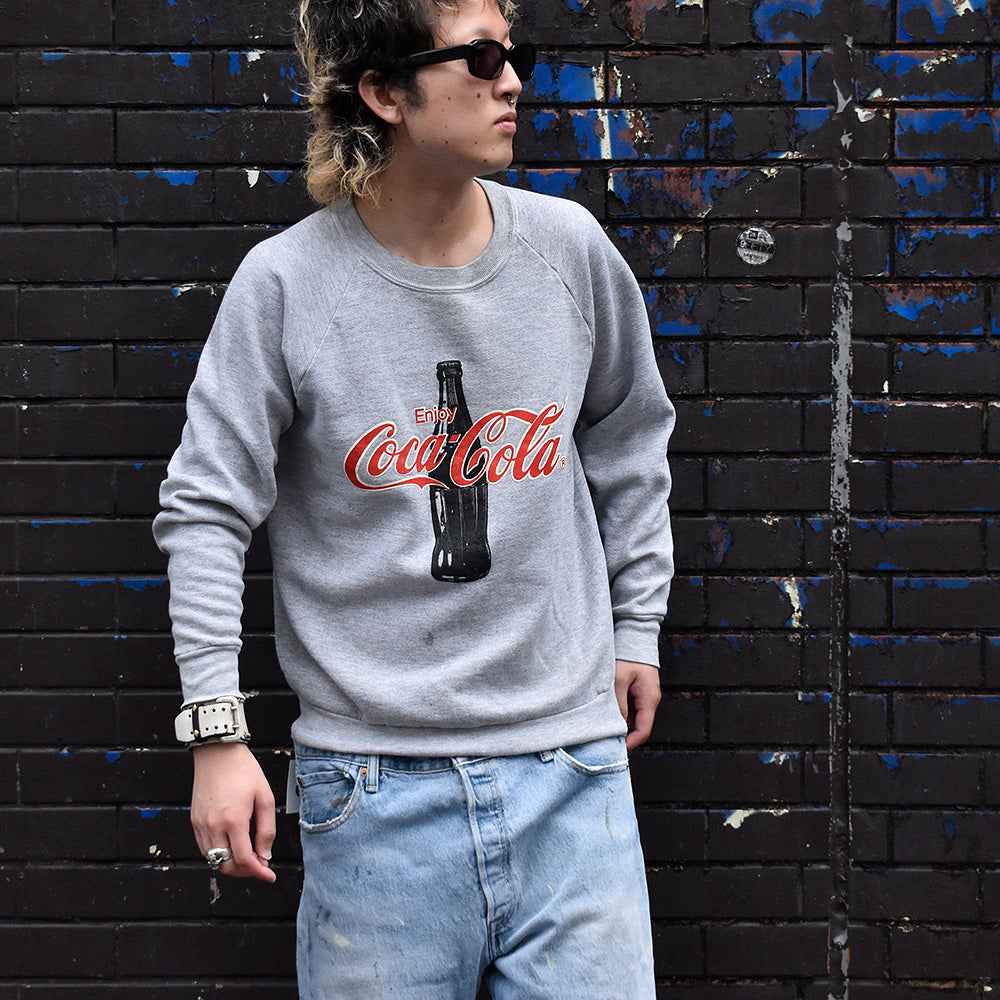 90's “Coca-Cola“ ラグランスリーブスウェット USA製 240528