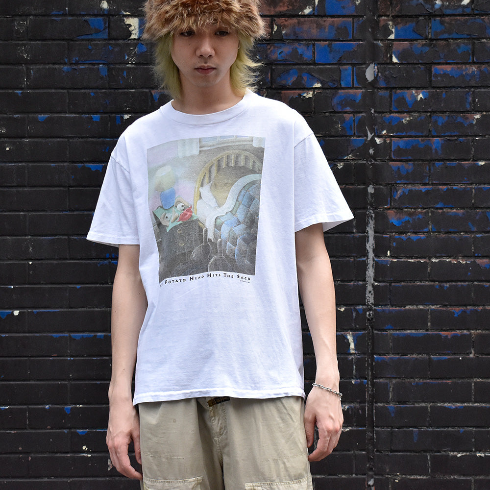 90's Mr. Potato Head “Mr. Potato Head Hits The Sack” Tシャツ USA製 250602H