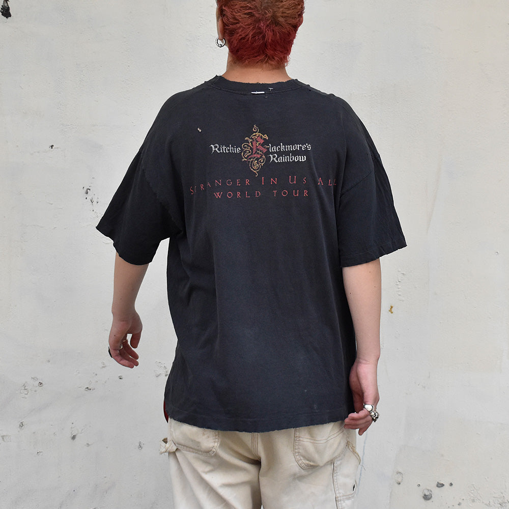 90's Ritchie Blackmore’s Rainbow “Stranger In Us All” World Tour ロック Tシャツ 250825H