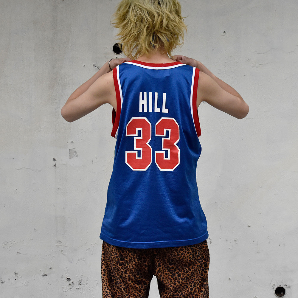 90's Champion NBA Detroit Pistons “Grant Hill” バスケゲームシャツ 250628H