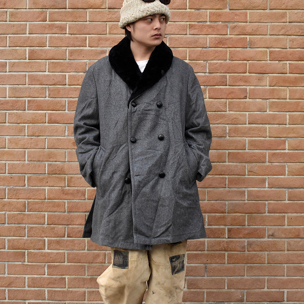 60’s~ MIGHTY-MAC グレー×ライトグリーン! ギャングコート ヨットハーバービッグタグ 240215